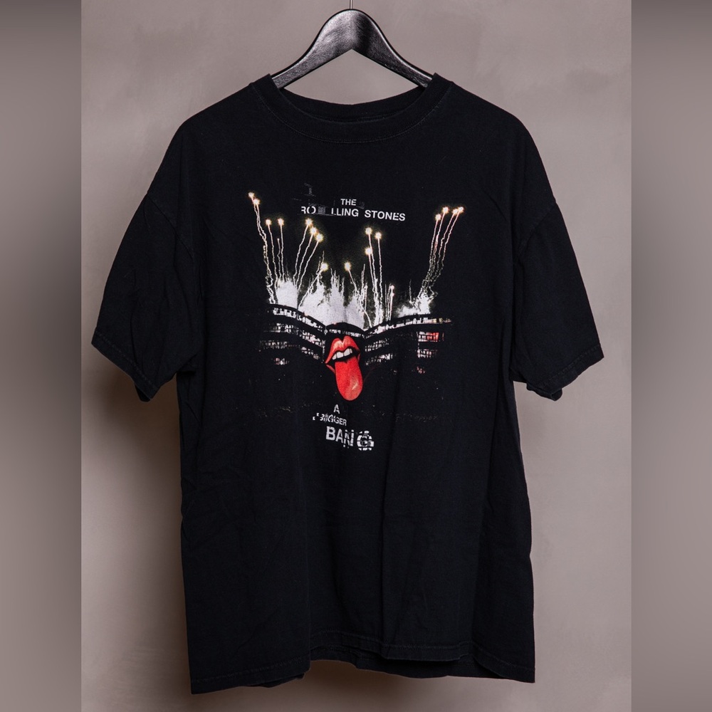 RARE vintage Rolling Stones Concert Graphic Black Tee